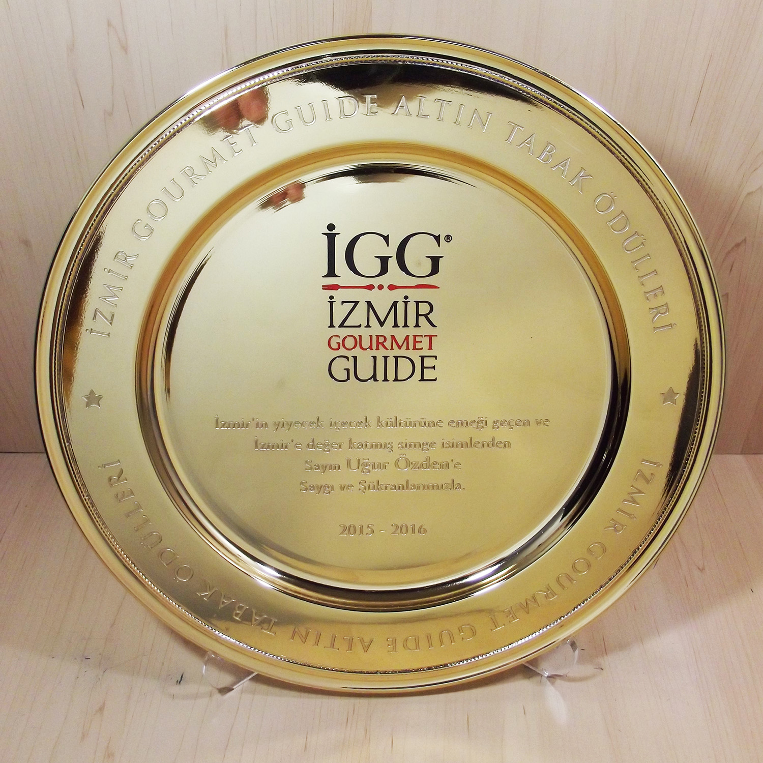 İzmir Gourmet Guide Altın Tabak Ödülleri